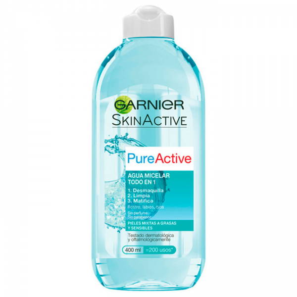 Garnier Agua Micelar Pure Active Todo en 1 400 ml – Belleza en Casa